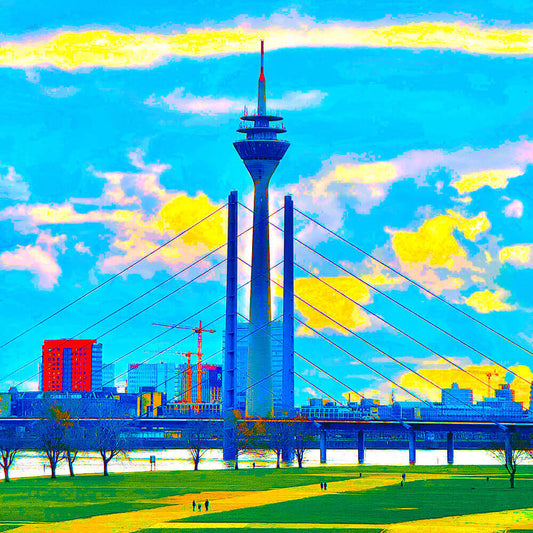 Düsseldorf Popart Wandbild "2in1"