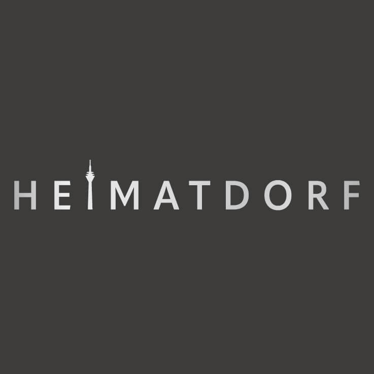 Heimatdorf-Schriftzug in chrom als Fahrzeugaufkleber