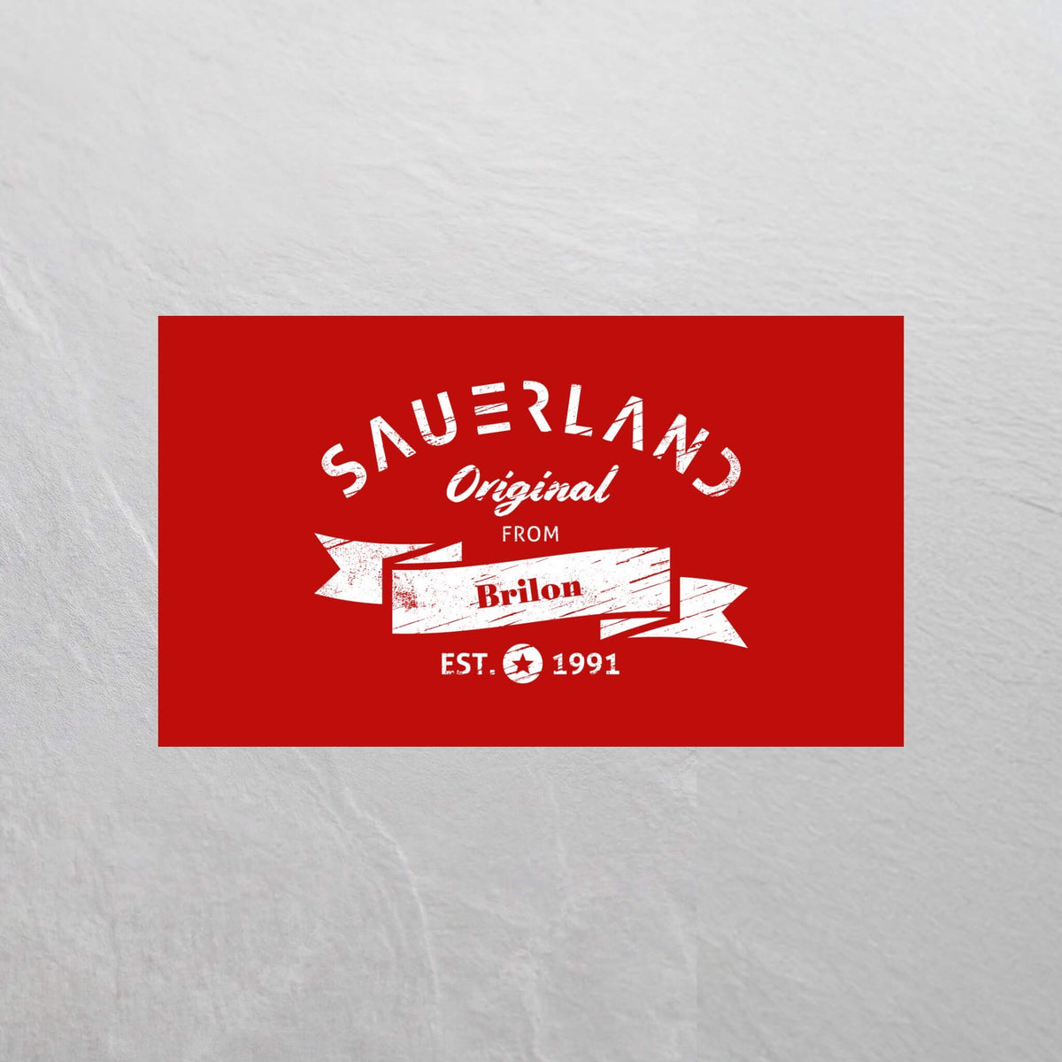 Sauerland Hissfahne in rot
