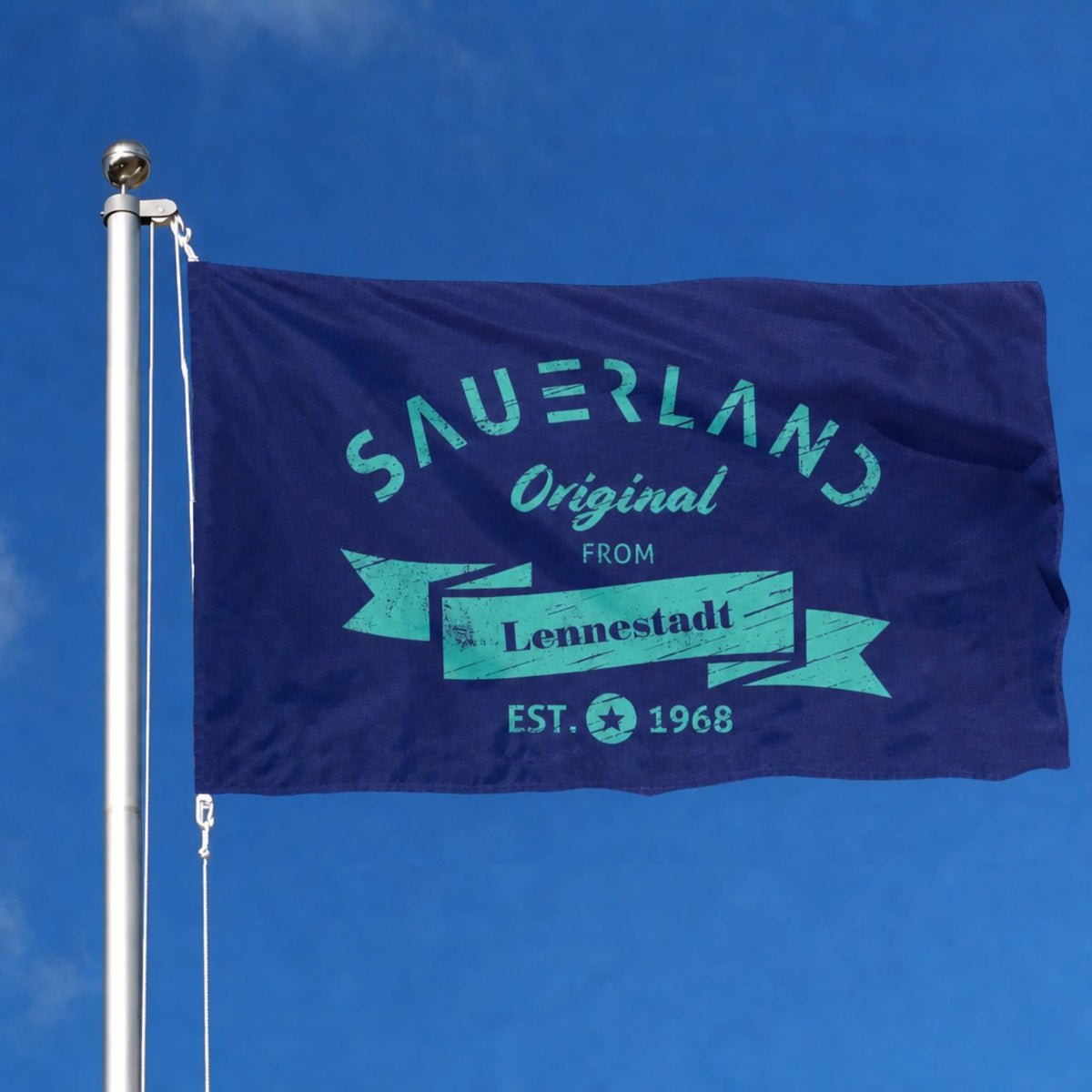 Sauerland Hissfahne in dunkelblau