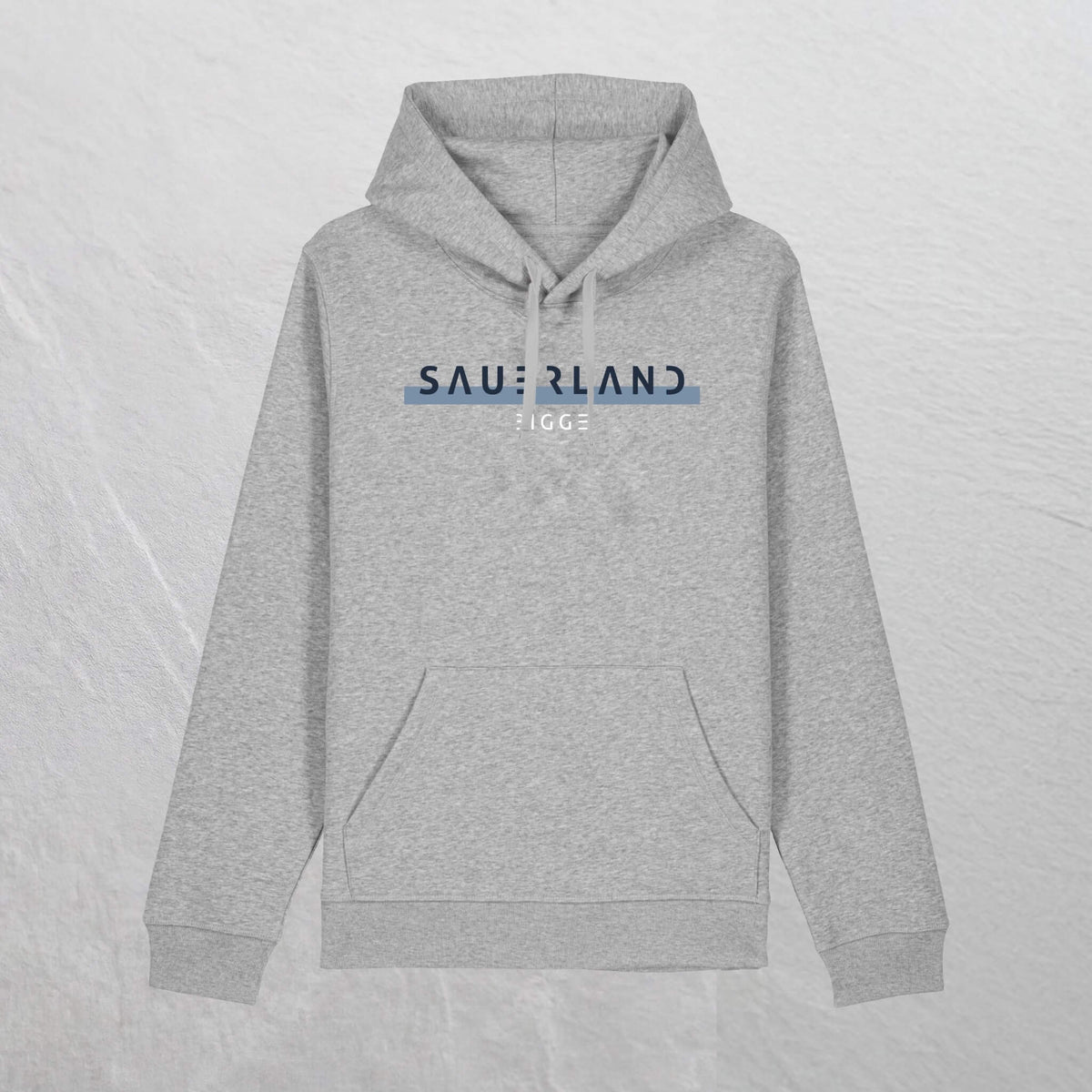 Produktfoto des newSAUERAND Bio-Hoodie in Grau