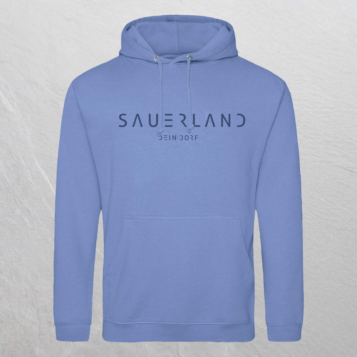 Produktfoto des Sauerland Hoodie Dorfdesign 2.0 in kornblume