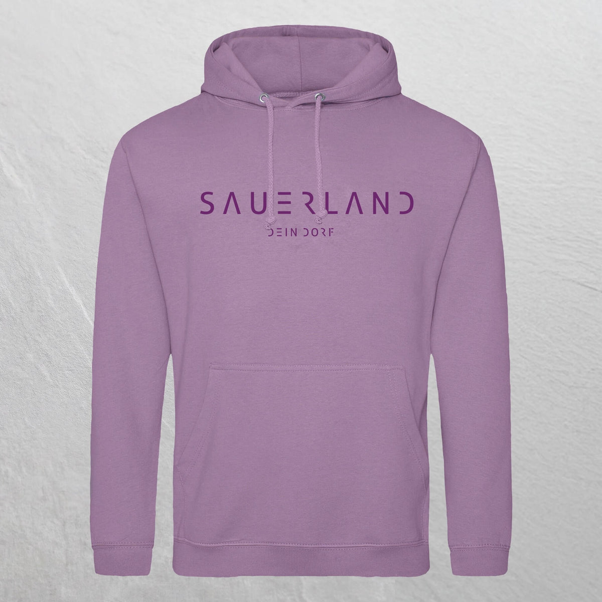 Produktfoto des Sauerland Hoodie Dorfdesign 2.0 in lavendel