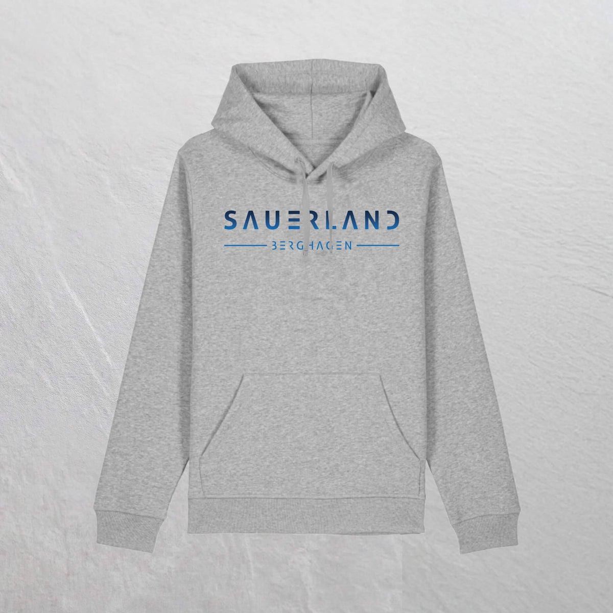 Produktfoto des newSAUERLAND Hoodie im gradient Design in der Farbe heathergrey.