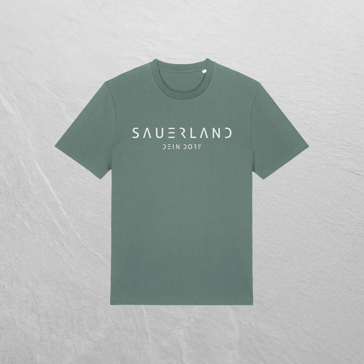 Produktfoto des personalisierbaren newSAUERLAND T-Shirt im Dorfdesign mit  Deinem Dorf in der Farbe gruen