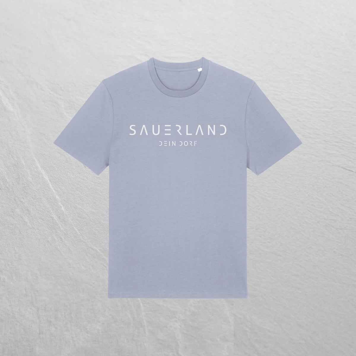 Produktfoto des personalisierbaren newSAUERLAND T-Shirt im Dorfdesign mit  Deinem Dorf in der Farbe lavendel