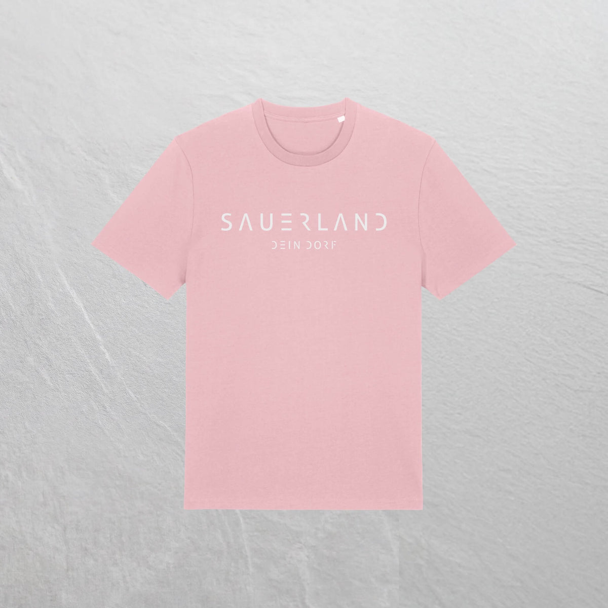 Produktfoto des personalisierbaren newSAUERLAND T-Shirt im Dorfdesign mit  Deinem Dorf in der Farbe lightpink