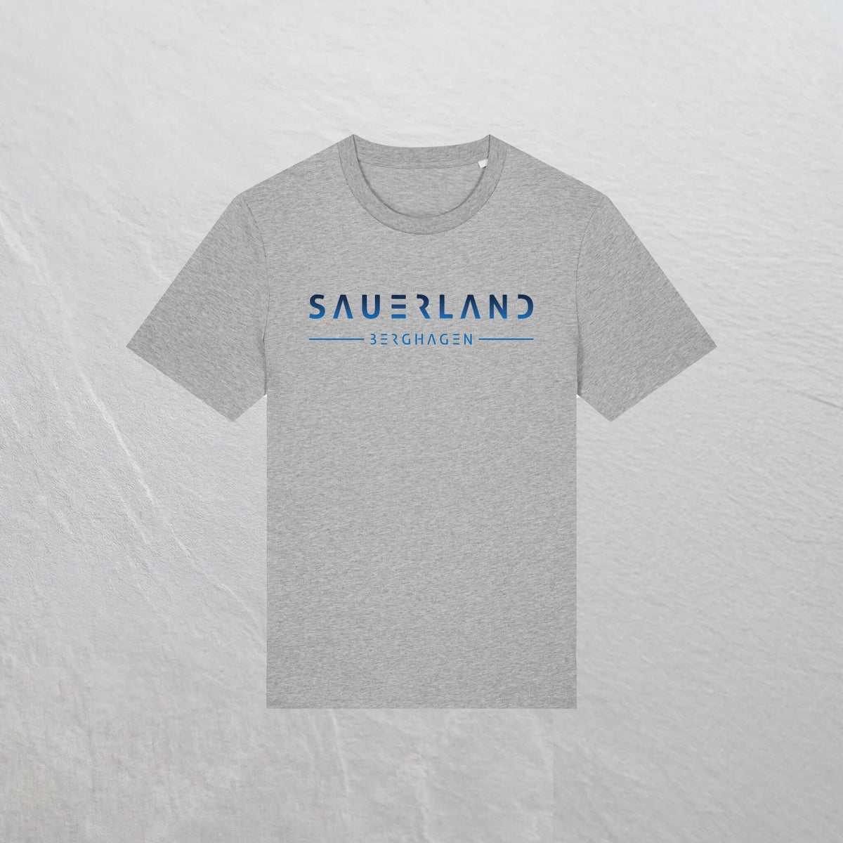 Produktfoto des newSAUERLAND T-Shirts im gradient Design in der Farbe heathergrey