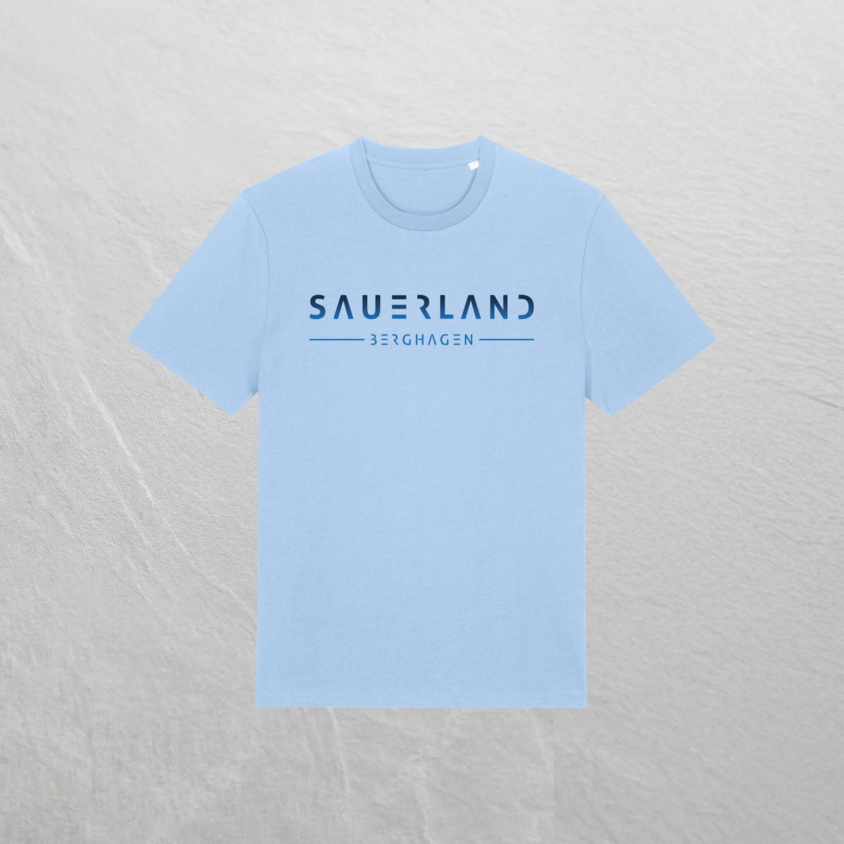 Produktfoto des newSAUERLAND T-Shirts im gradient Design in der Farbe skyblue