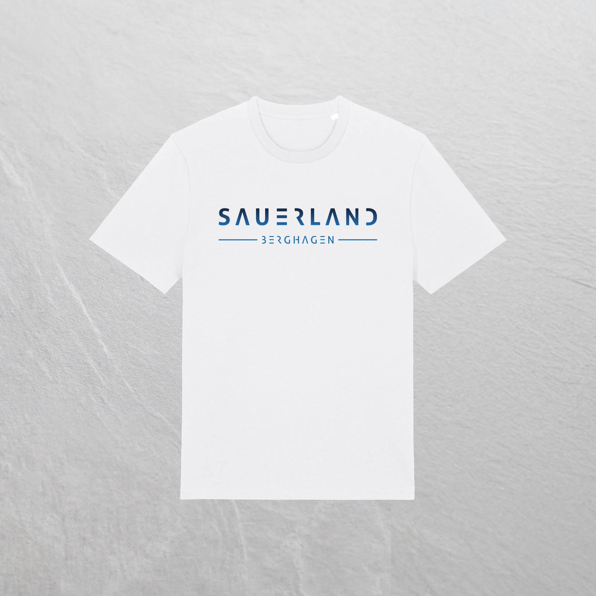 Produktfoto des newSAUERLAND T-Shirts im gradient Design in der Farbe weiß