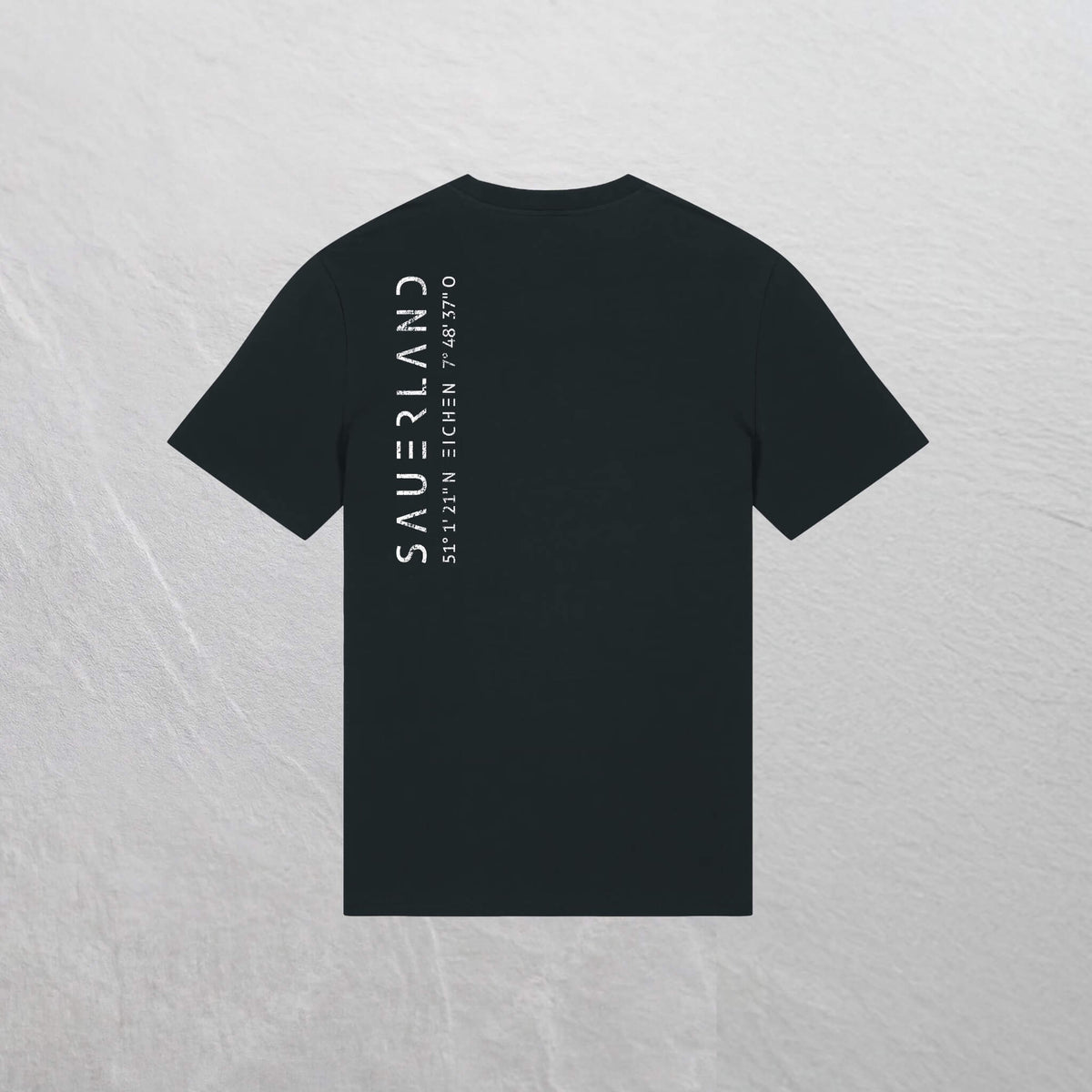 Produkfoto des Sauerland T-Shirt mit Backprint in schwarz