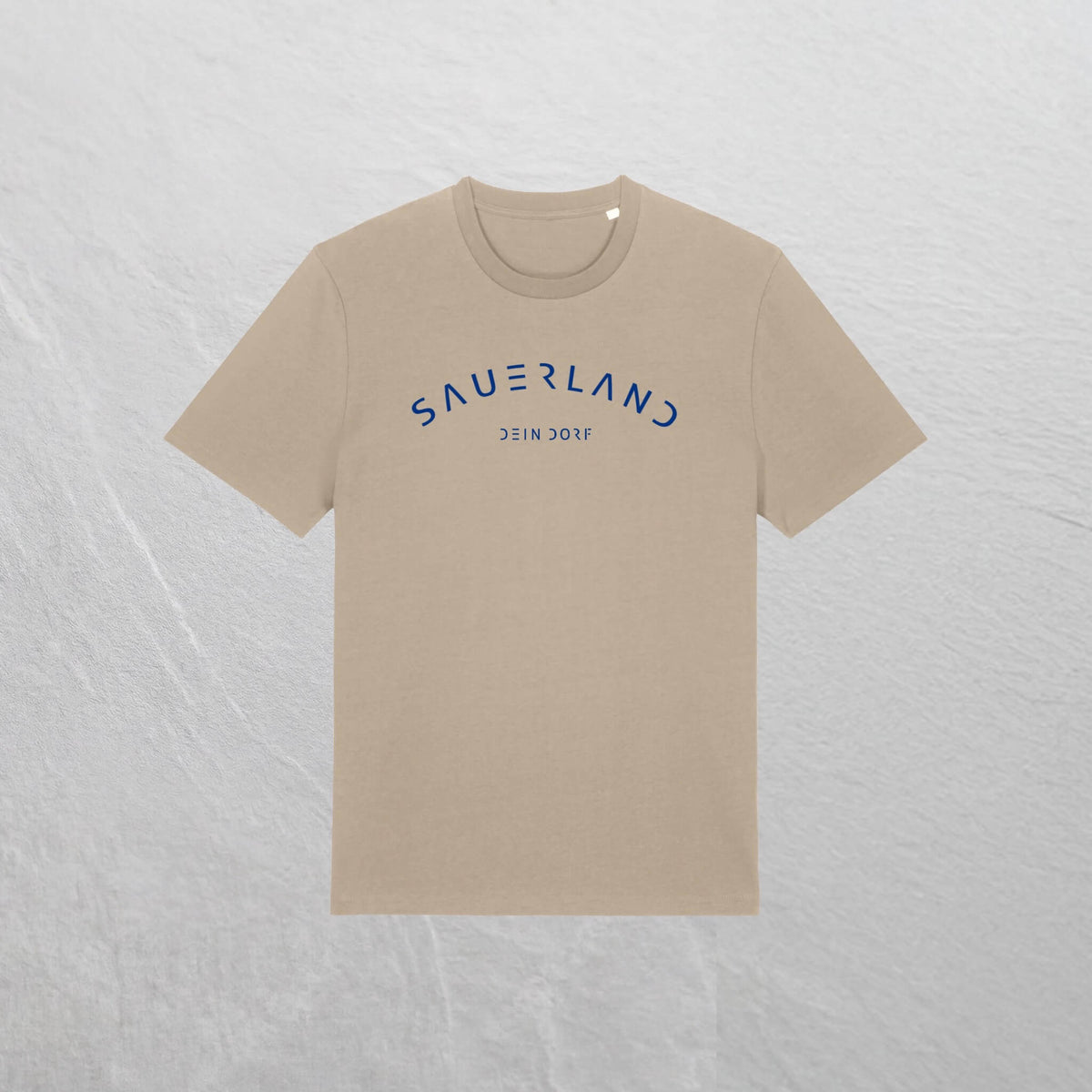 Produktfoto des neuen Sauerland T-Shirt mit Dorfnamen in der Farbe sand