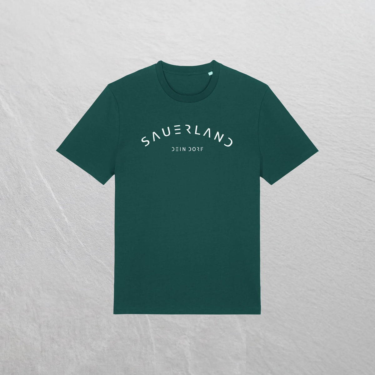 Produktfoto des neuen Sauerland T-Shirt mit Dorfnamen in der Farbe grün