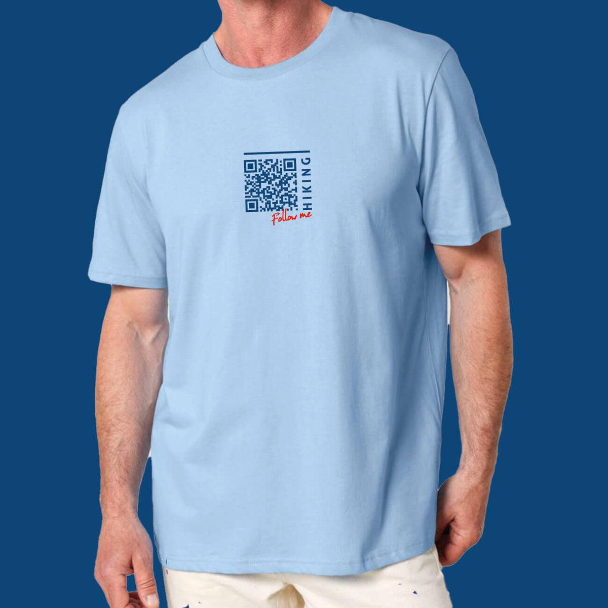 Hiking T-Shirt "Follow Me" mit Deinem QR-Code