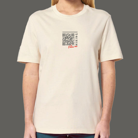Hiking T-Shirt "Follow Me" mit Deinem QR-Code